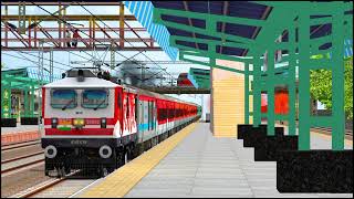 Suryanagari sf express skipping Virar station || indian train simulator || msts