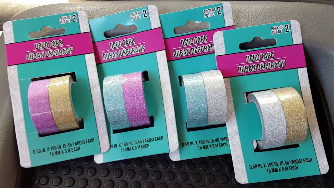 New Dollar Tree Glitter Deco Tape💜 YouTube