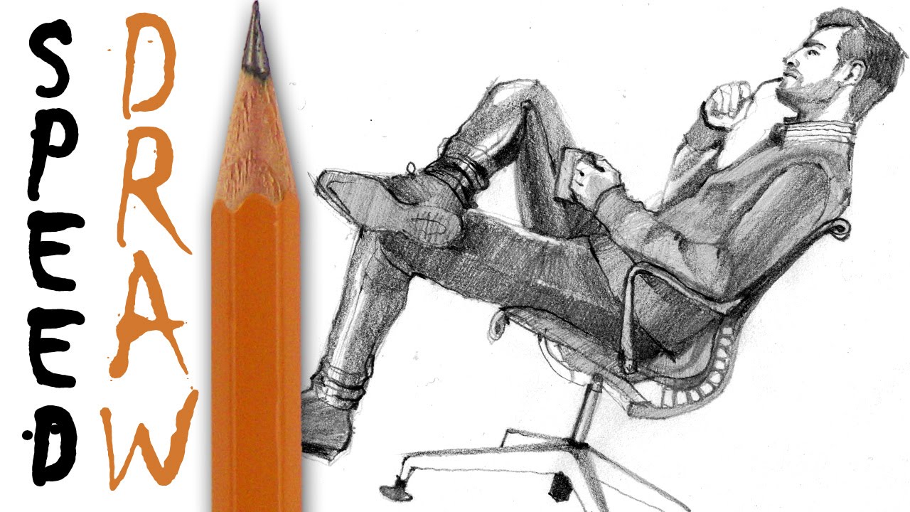 How to Draw a Sitting Person - Easy Drawing Tutorial For Kids