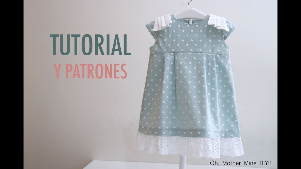 Costura y patrones vestido para niñas (gratis hasta talla 7 - YouTube