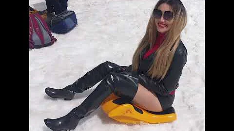 Demanding attractive collection of long leather and latex thigh high heel boots for women and girls 