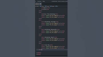 How to create a comparison table using Html & CSS only #html #css #table #shorts