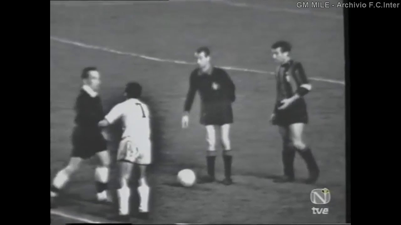 1966-67 (4' Rit Coppa Campioni - 01-03-1967) Real Madrid-INTER 0-2 [Cappellini,Aut.Zoco] TVE Spa