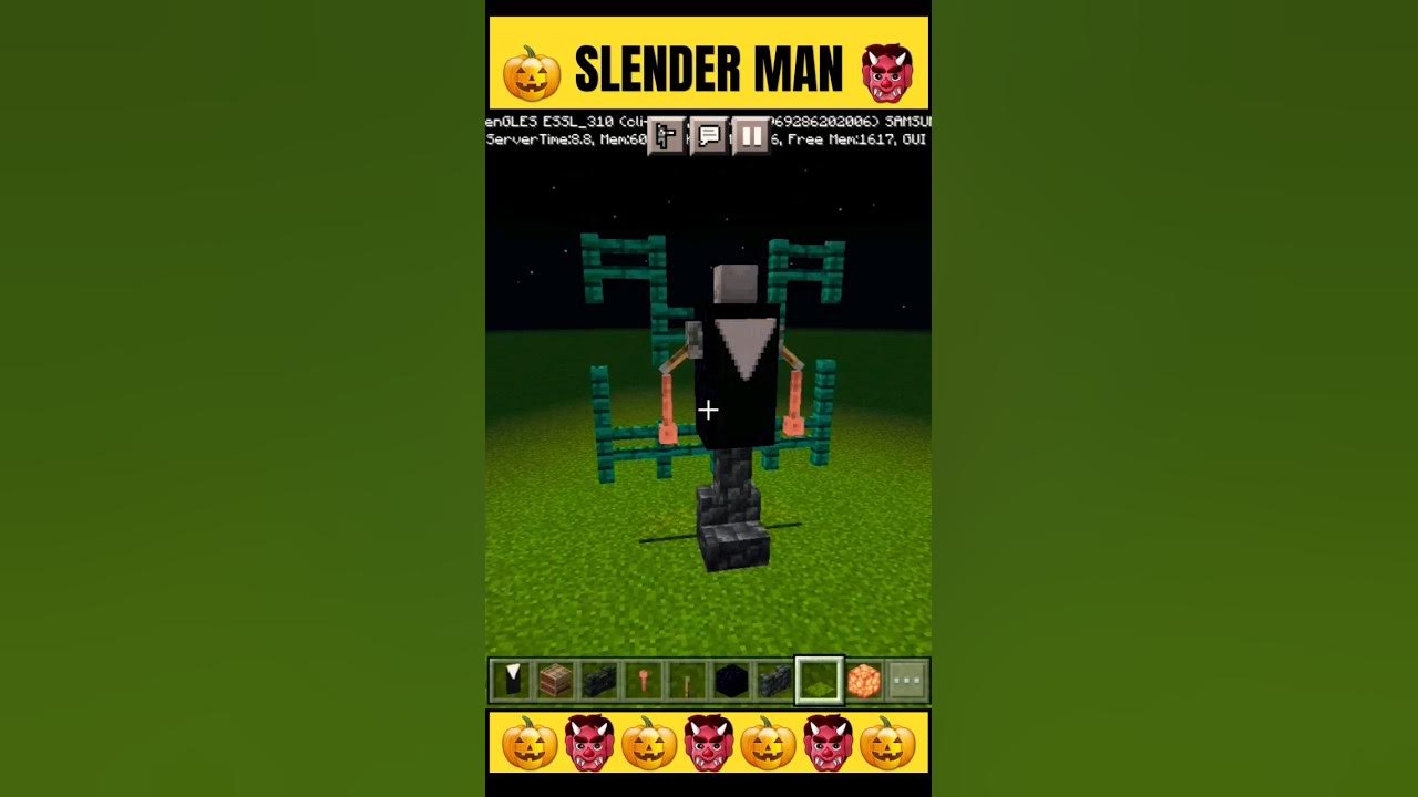 Slender man in minecraft minecraft build hacks minecraft hacks