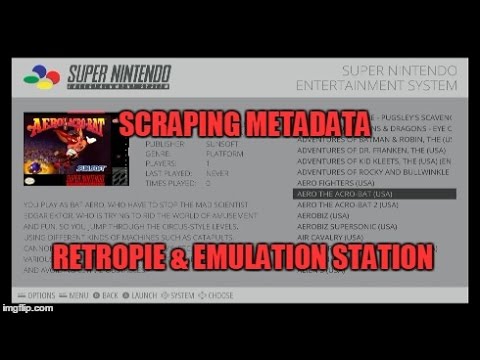 how to use retropie scraper