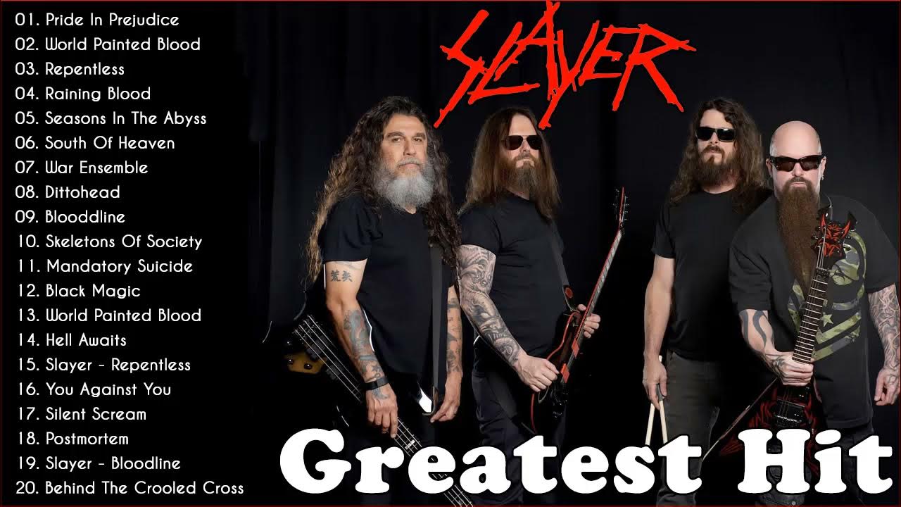 Металлика и слеер. Том арайа slayer. Бас гитарист slayer. Slayer 1981. Slayer фото группы.
