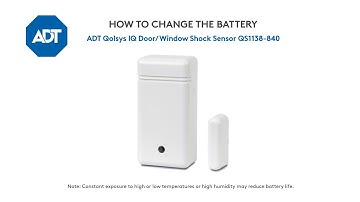 How to change the battery in your ADT Qolsys DW Shock QS1138-840