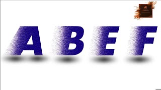 Transforming Letter ABEF into Dispersion Masterpiece Adobe Illustrator Tutorials | Graphic design