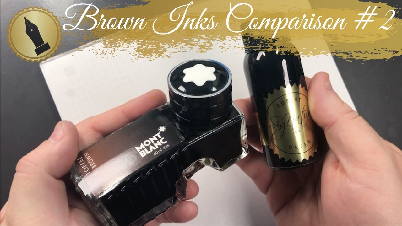 Brown Fountain Pen Ink Comparison, Brown fountain pen ink c…