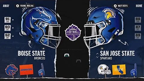 Boise State Dynasty Mode S4 MWC Championship vs vs San Jose State drewk2013 In College Football 25.