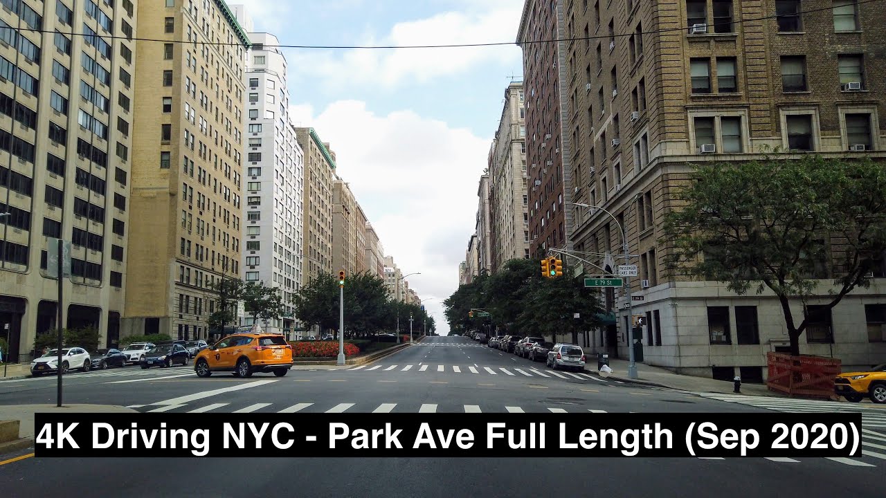 NYC - Driving on Park Avenue Full Length Northbound (Sept. 2020) [4K]