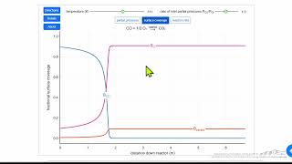 Langmuir-Hinshelwood Reactions In A Pfr Interactive Simulation