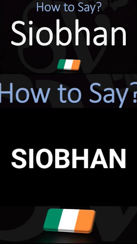 How to pronounce siobhan correctly youtube