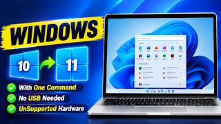 How to Install Windows 11 with One Command (No USB) — Even on Unsupported PCs