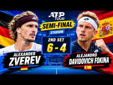 Video Alexandra Zverev vs Davidovich Fokina Live 6-4 | 2nd Set | Semi-Final Updates