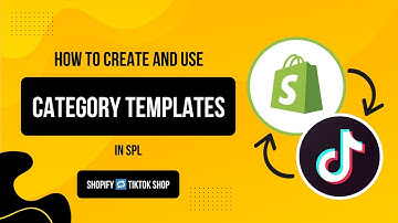 How to Create and Use Category Templates in SPL 📋 | Connect TikTok Shop to Shopify #youtube