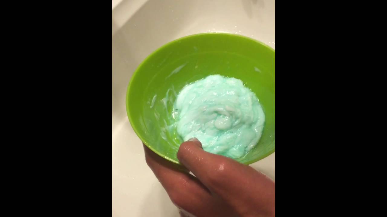How to make slime using laundry detergent and Elmers glue - YouTube