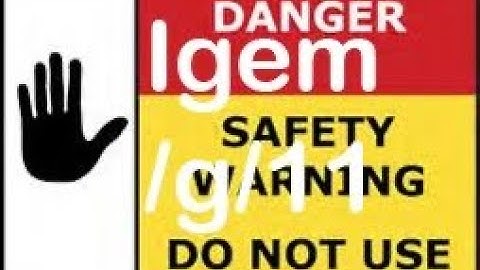 IGEM/G/II UNSAFE SITUATIONS PROCEDURE. check out the procedure,  have a go at the quiz at the end