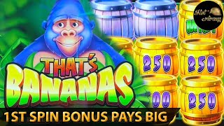 ⭐️FIRST SPIN BONUS THAT'S BANANA SUPER BIG WIN⭐️NEW SLOT DROP AND LOCK SLOT WILD COUNTRY Machine