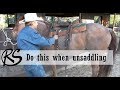 The Right Way to Unsaddle Your Horse