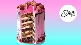 !!GIANT!! FUNFETTI COOKIE DOUGH CAKE! - The Scran Line