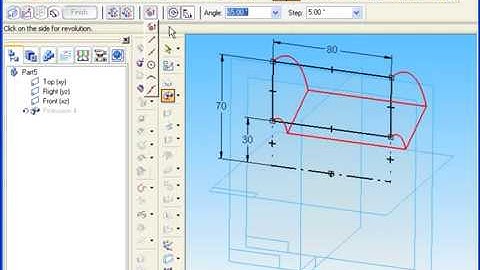 solidedge-Revolved Protrusion overview