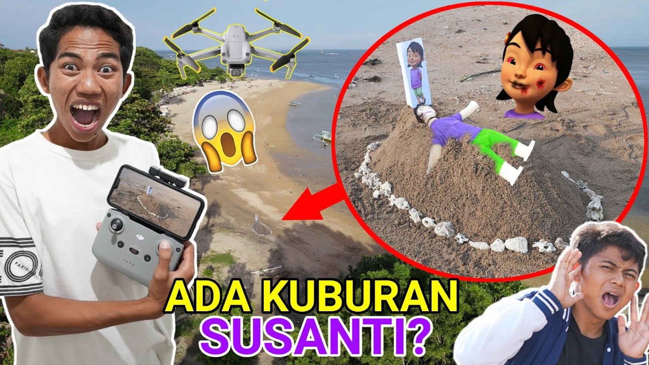 DRONE MENANGKAP NAMPAK KUBUR4AN SUSANTI DIDUNIA NYATA?! BIAN N4NGIS KEJ3R! | Mikael TubeHD