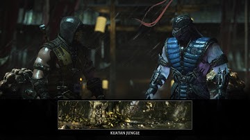 Mortal Kombat X | Scorpion (Ninjutsu) Vs Sub-Zero (Cryomancer) - Hard Difficulty (MKX)