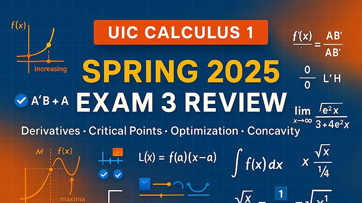 Spring 2025 | Calculus 1 Exam 3 Review | (Full Breakdown + Complete Strategy + Solutions)