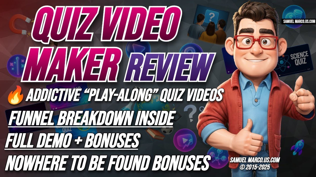 Quiz Video Maker Review with AI! 🔴 QUIZ VIDEO MAKER Review + DEMO + OTO + BONUS 🔴 QUIZ VIDEO MAKER