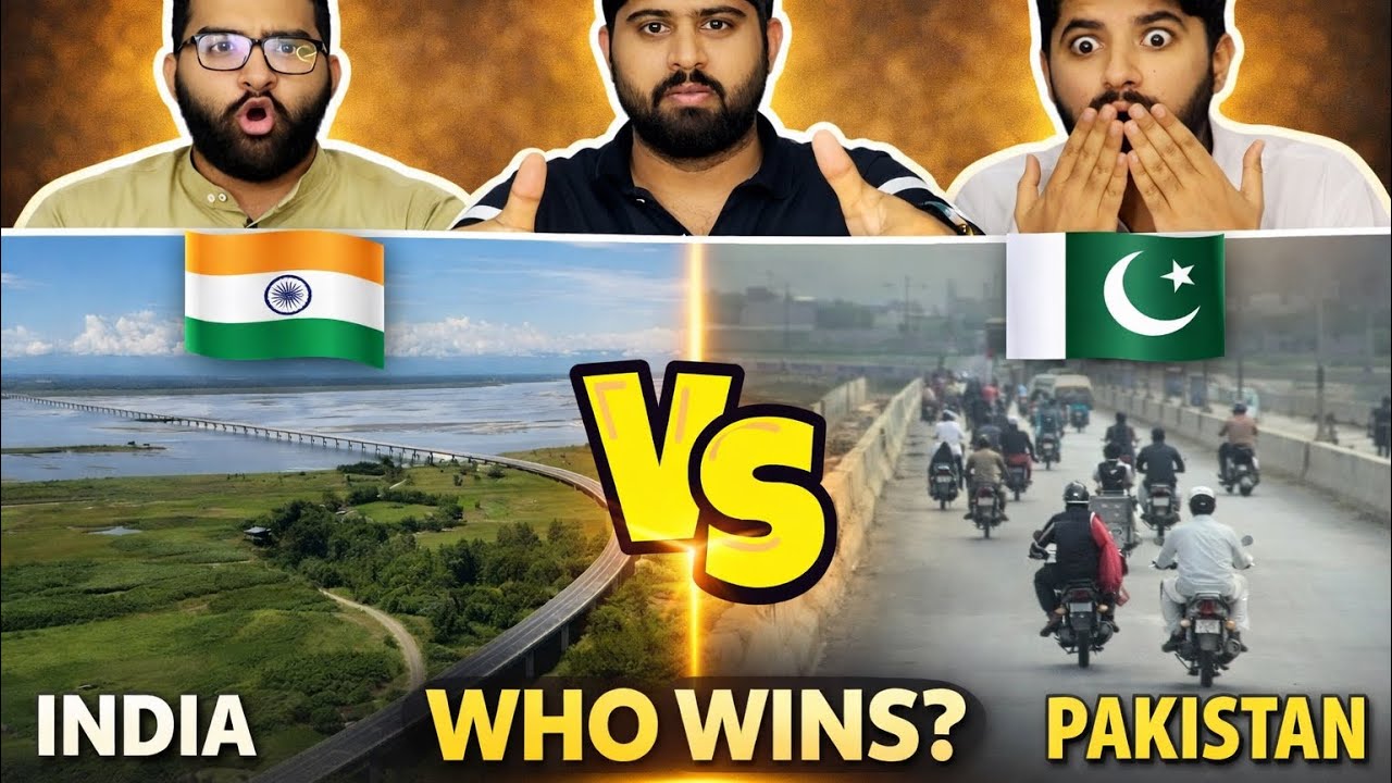Pakistani reaction on India vs Pakistan Longest Bridge Comparison 🌉🔥