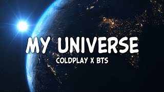 Coldplay X BTS - My Universe (English - Lyrics) Resimi