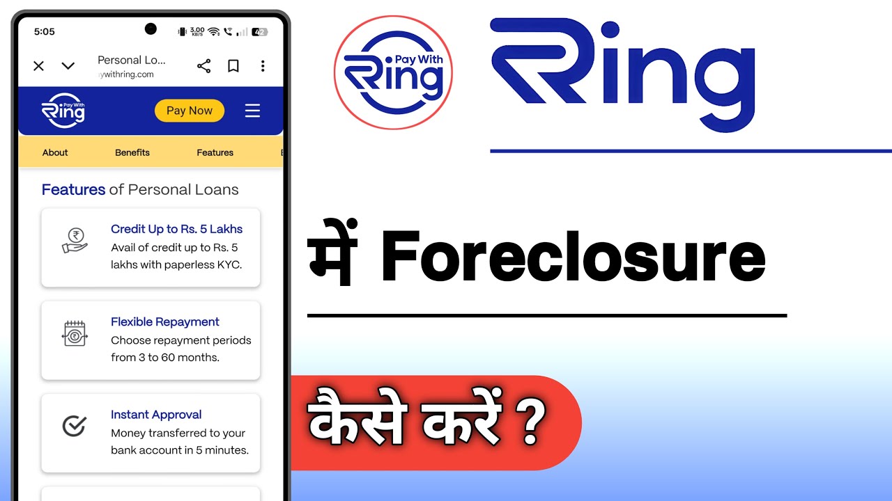 Ring Loan App Me Foreclosure Kaise Kare