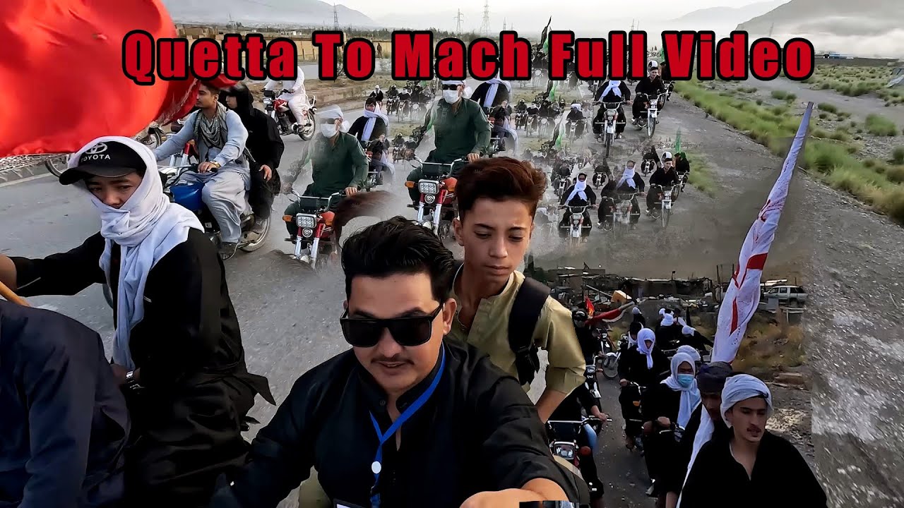 9th Muharram Quetta To Mach On Bike Full Video HD