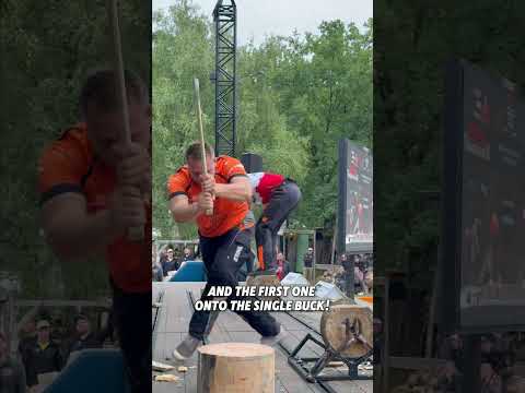 The Closest Finish You’ll Ever See!? 🪓 #lumberjack #woodchopping #sports #extremesports