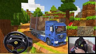 With Logitech Driving PC : Blocky Truck Simulator Game Android - Android iOS Gameplay - Androgame screenshot 5
