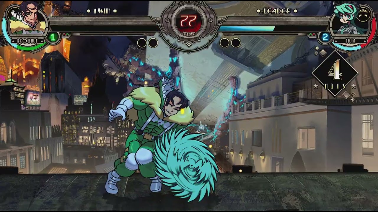 Skullgirls 2nd Encore Beowulf training