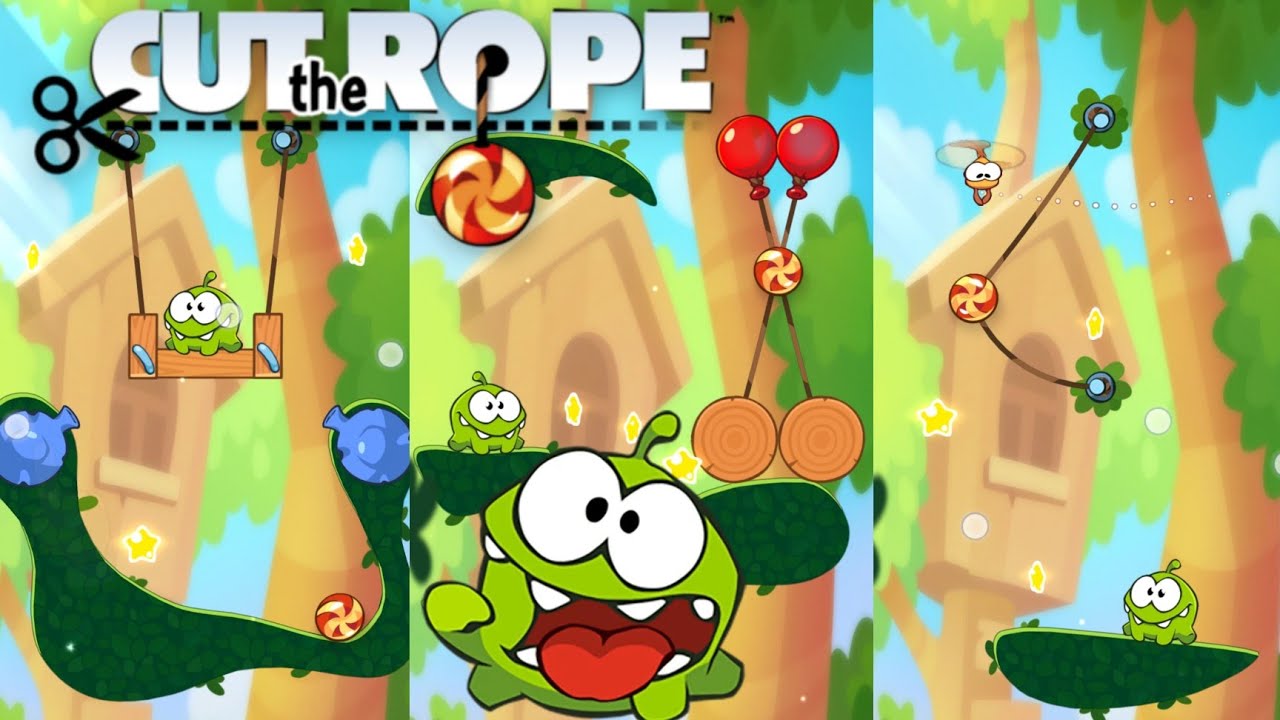 Cut Rope Eat Cut the Rope | Eat the Candy 🍬 Puzzle Android Game 😘 - YouTube