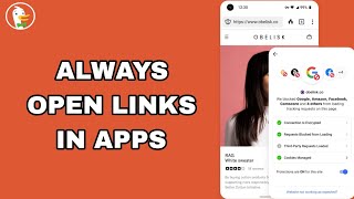 How To Always Open Links In Apps On DuckDuckGo Private Browser App screenshot 1