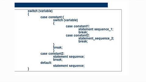 Nesting control statements in C EL210 by Bharat Goklani