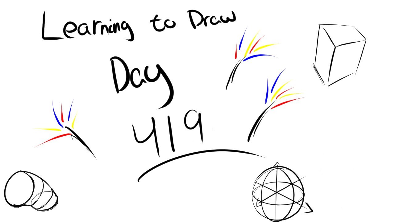 Learning to draw from scratch - Day 419 - YouTube