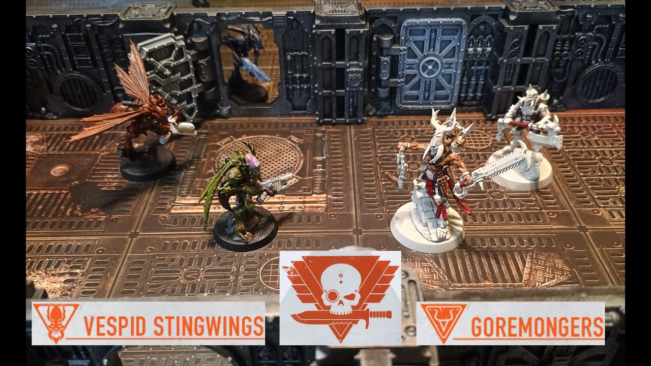 Our First Game of Gallowdark Vespid Stingwings vs Goremongers Kill Team Battle Report