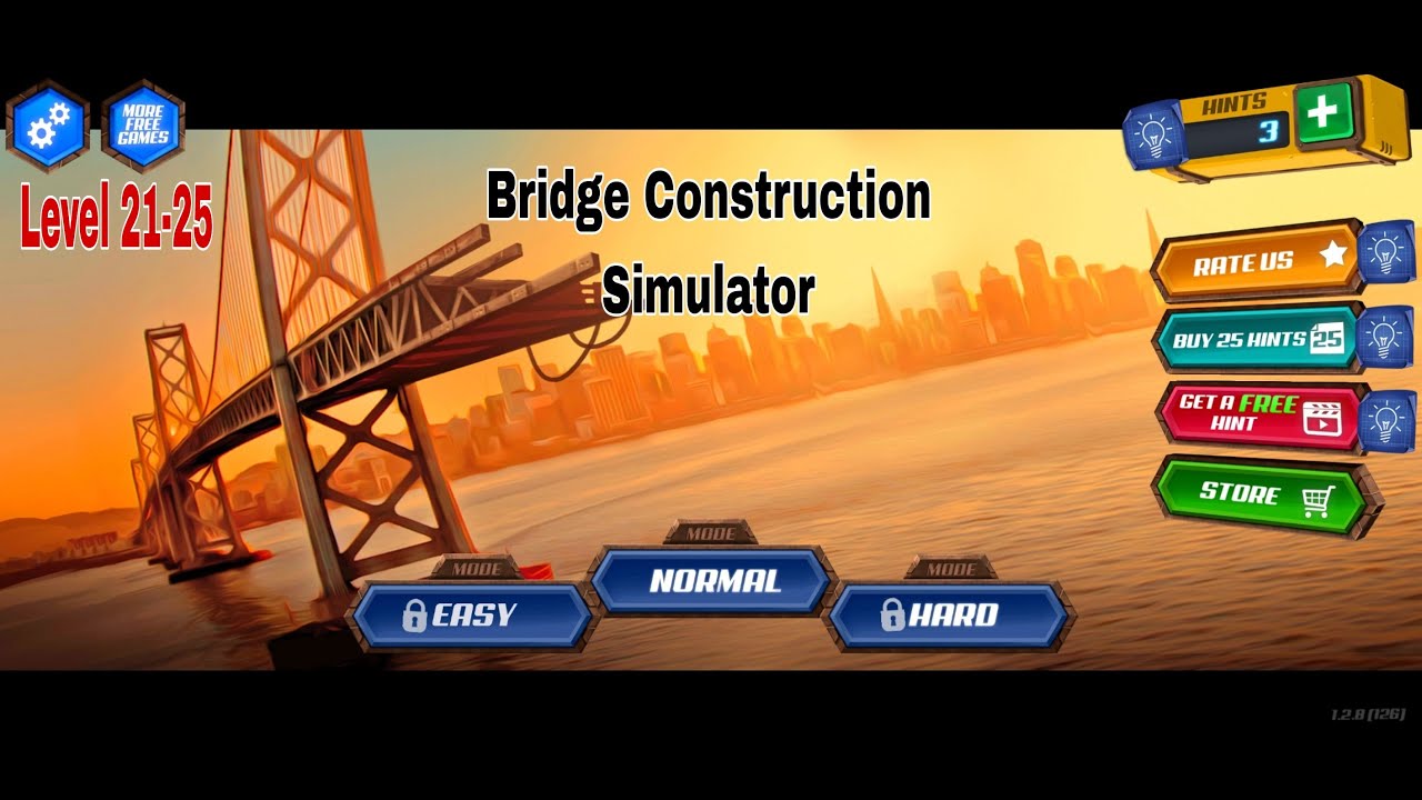 Bridge Construction Simulator Level 21 25