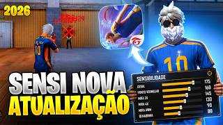 SAIU! a MELHOR SENSIBILIDADE Com e Sem DPI para SUBIR CAPA na NOVA ATUALIZAÇÃO do FREE FIRE! 🔥 + DPI