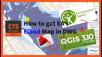How to get EA Flood Zone map in AutoCAD (QGis)