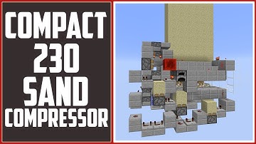 Minecraft Tutorial: Compact 230/240 Sand Compressor [7x10, Insanely Compact!] [1.7]