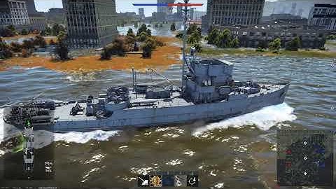 USS Candid (AM-154): Naval Action on Dev Server 2nd test (War Thunder RED SKIES update)