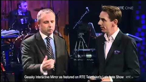 Gesaky Interactive Mirror on Late Late Show