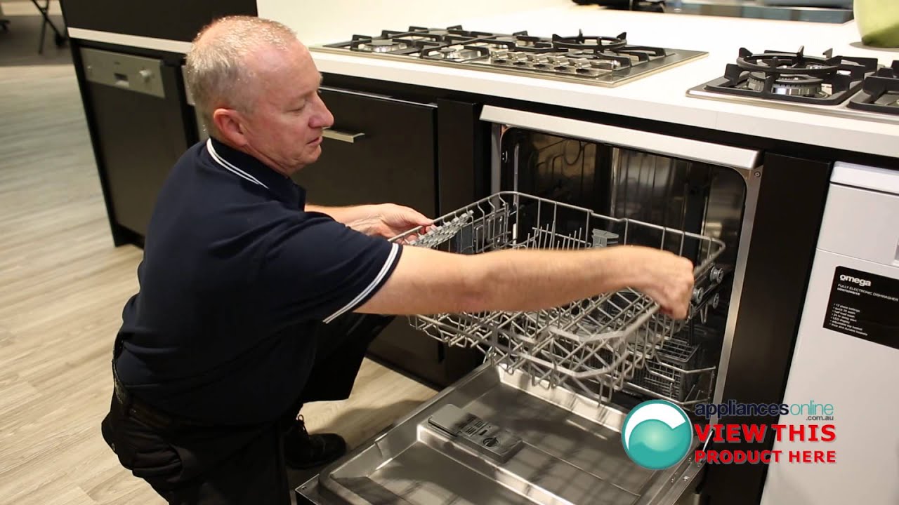 omega 60cm freestanding silver dishwasher