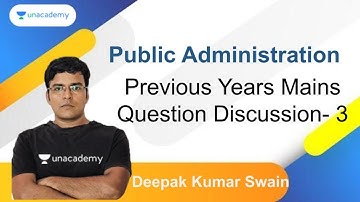Previous Years Mains question Discussion-3 | Deepak Kumar Swain | OPSC 2020